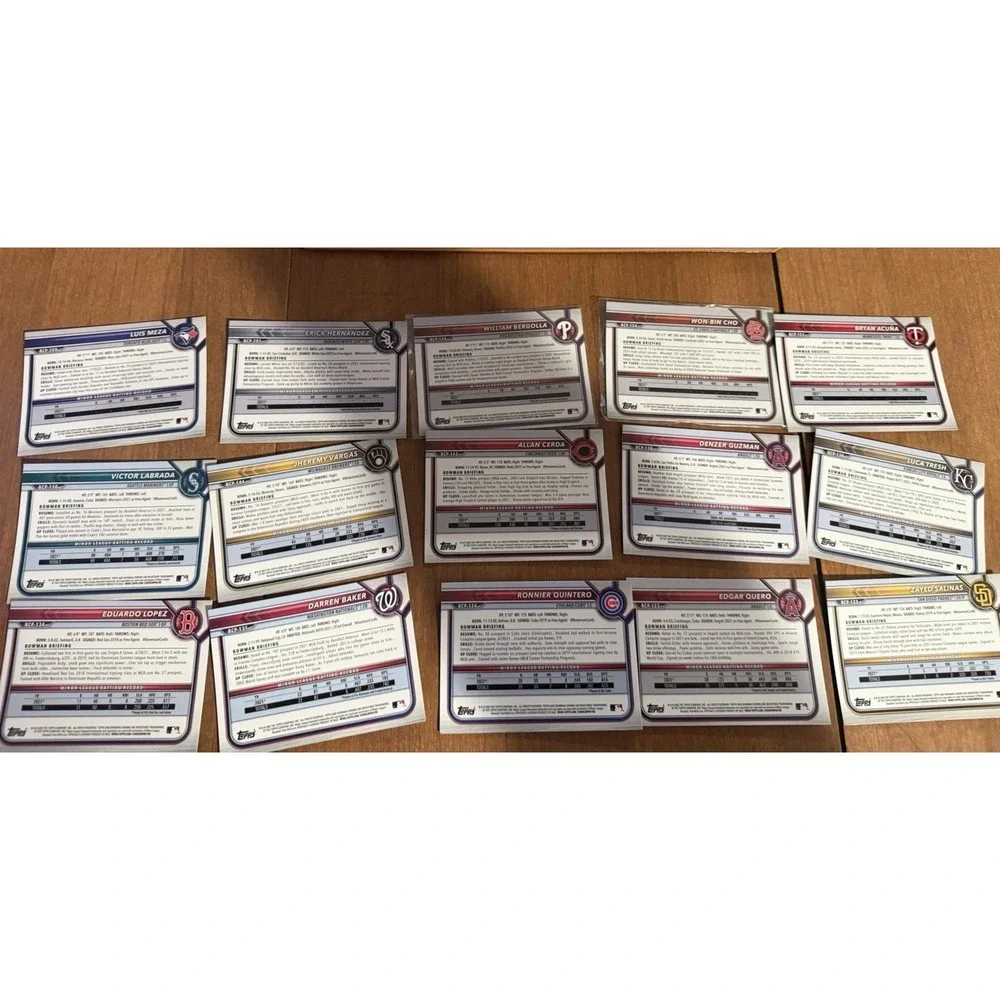 Topps‎ 2022 MLB baseball cards BCP Random lot of 50, no dupes